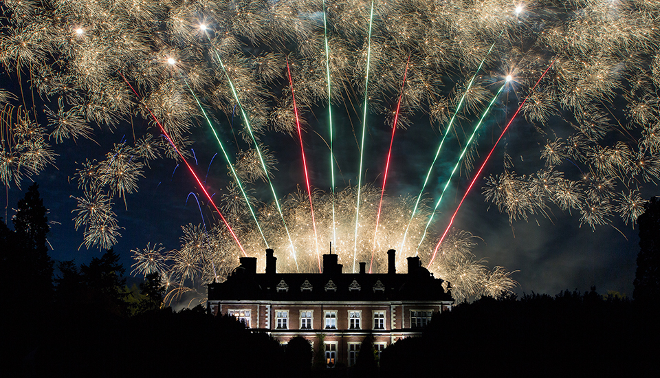 Wedding and Fireworks at Lynford Hall Hotel, Thetford, Norfolk
